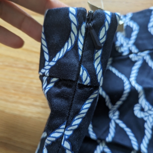 NWT Talbot's petites size 4P skirt shorts in blue natucia pants - Picture 4 of 6